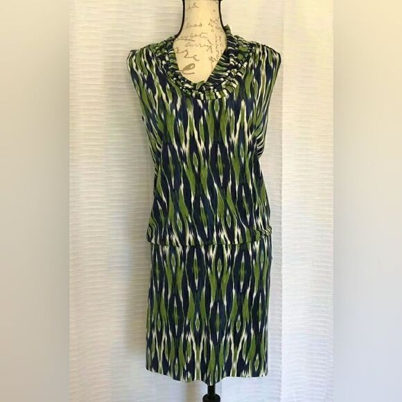 Michael Kors Womens Sleeveless Drape Neck Dress - S - Picture 1 of 6
